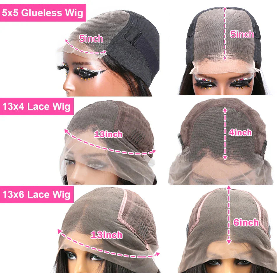 Luvin 250% Body Wave 13x6 Lace Frontal Wigs