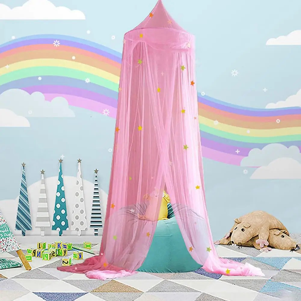 1 Set Convenient Bed Canopy Polyester Bedcover Curtain