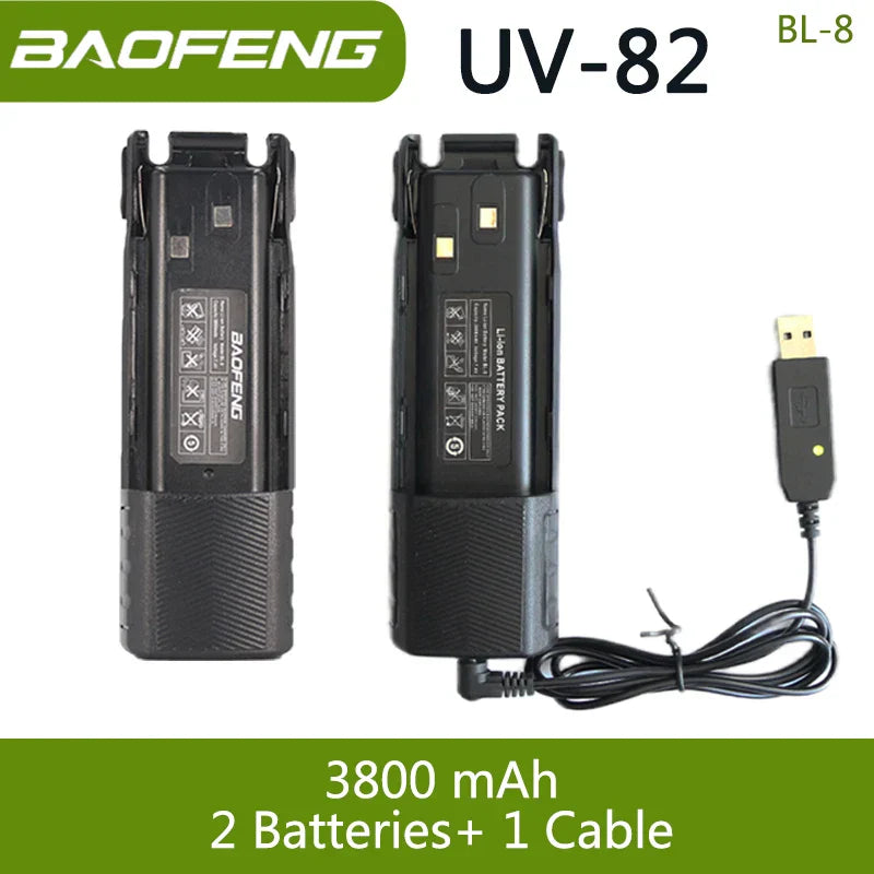 Baofeng UV 82 BL-8 Battery Walkie Talkie Ham