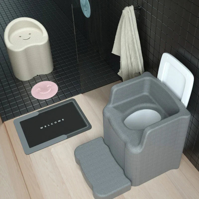 Small Portable Bathroom Chair Elderly Shower Vanity Medical