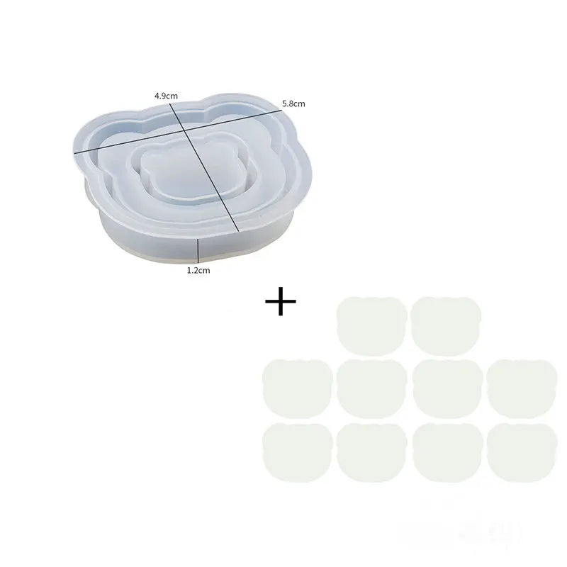 Silicone Quicksand Mold Heart Butterfly Shaped Epoxy Resin