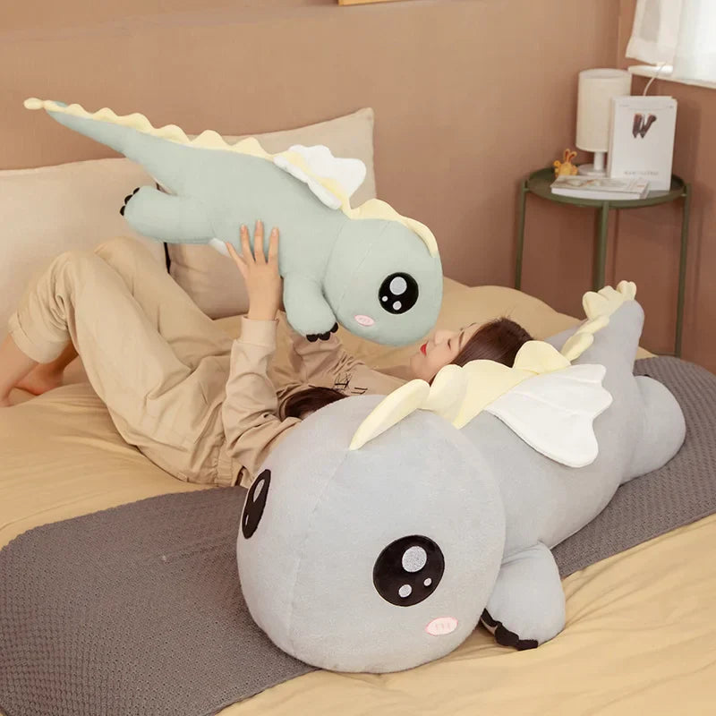 Huggable Big Long Cute Dinosaur Plush Toy Soft