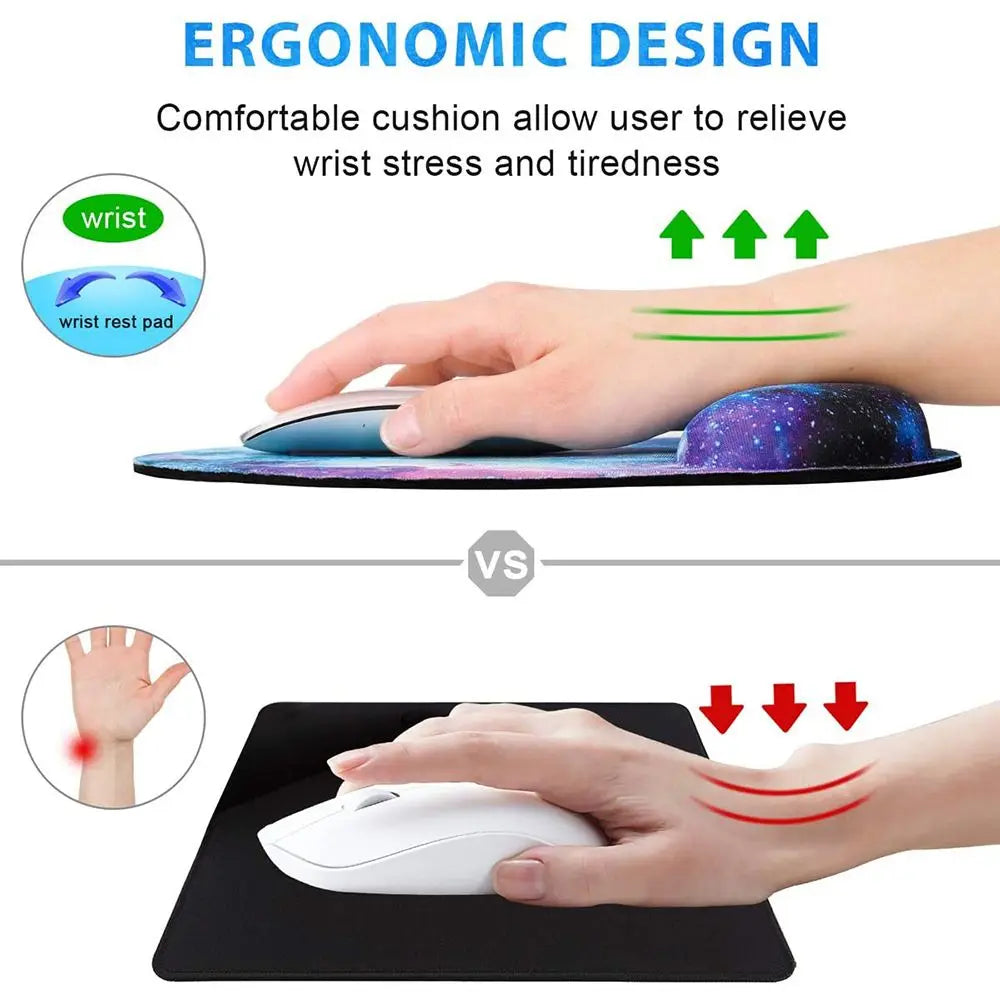 Silicone Wrist Rest Mouse Pad Ergonomic Hand Support