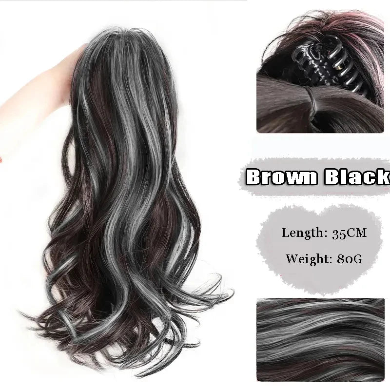 FOR Horsetail Wig Women's Long Hair Clasp Style