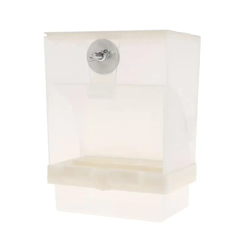 Automatic Bird Feeder for Cage, Food Dispenser, Clear
