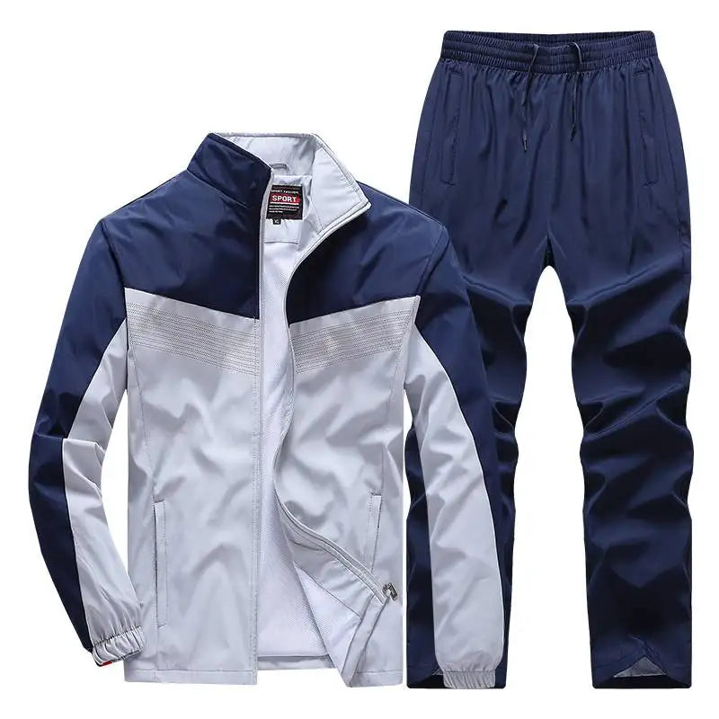 Men Sportswear Set Tracksuit New Spring Autumn Suit