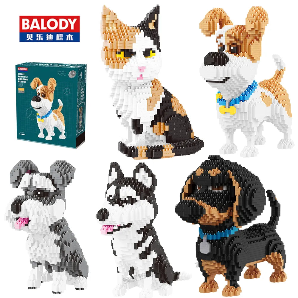 Balody Cartoon Teddy Corgi Collie Pet Dog Dachshund
