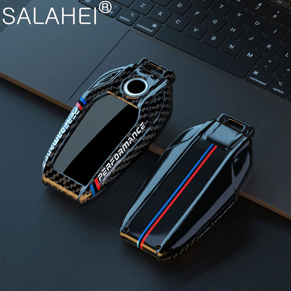 Car Carbon Fibre Key Cover Case Shell For