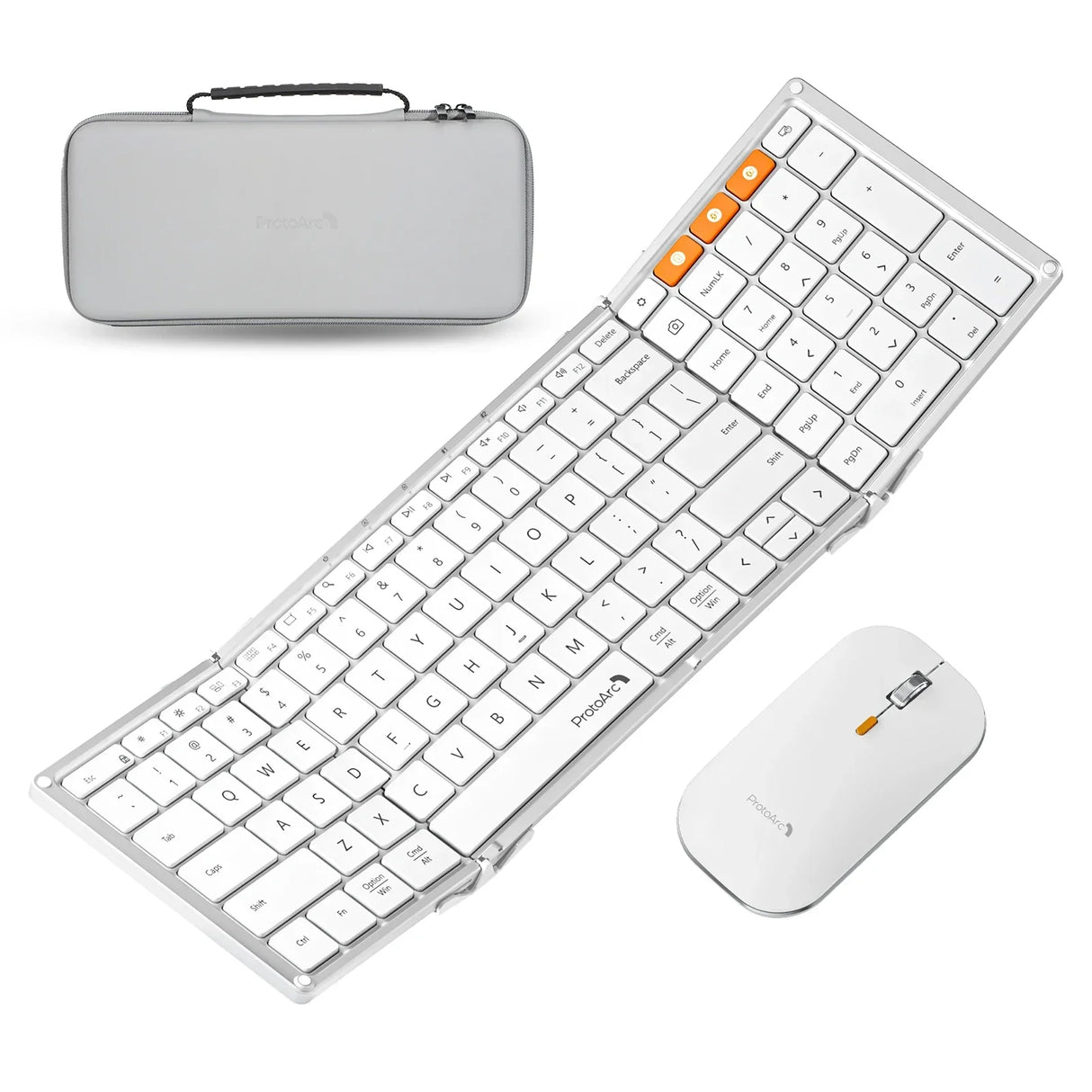ProtoArc XKM01 Tri-Fold Bluetooth Wireless Keyboard and Mouse