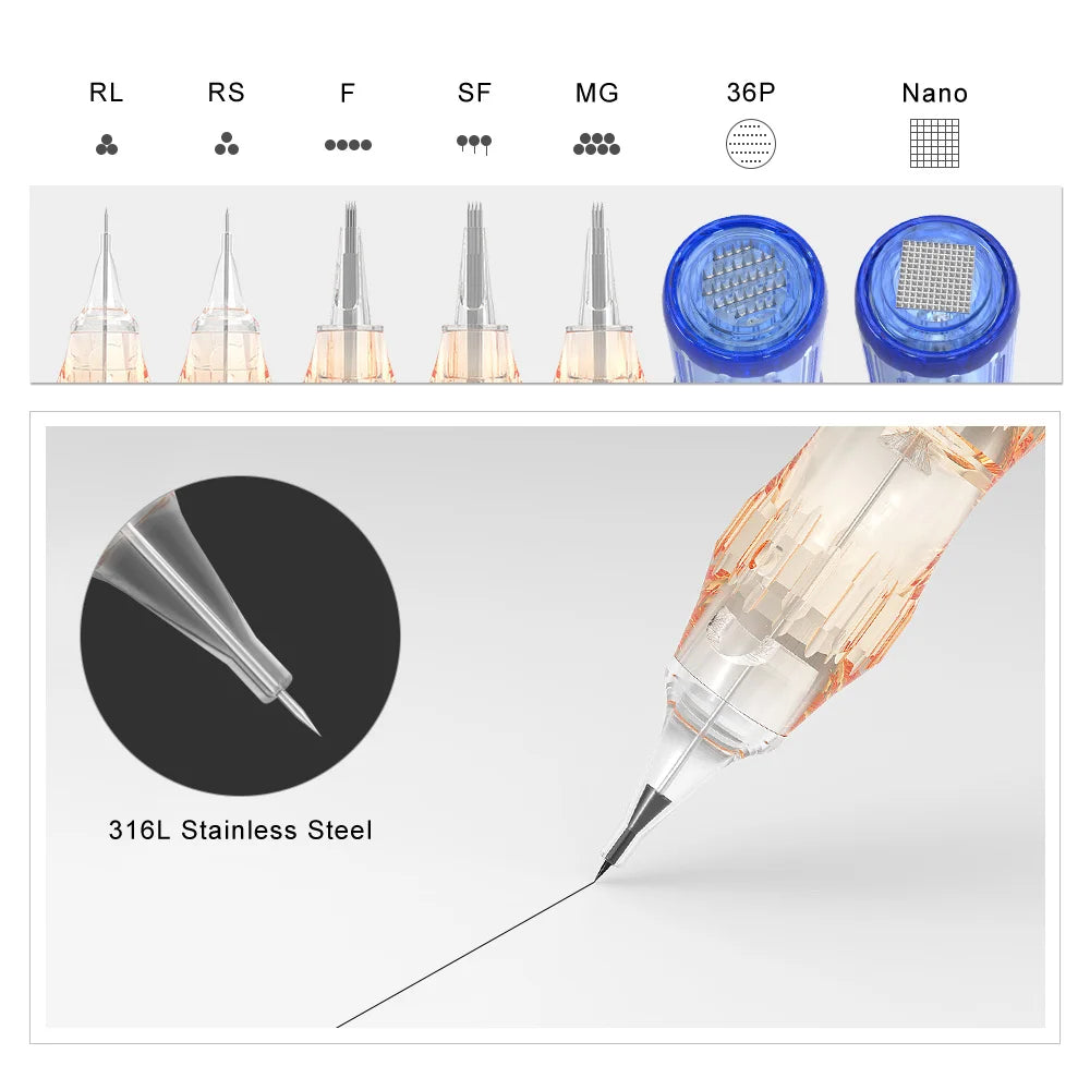 BMX 10PCS PMU Cartridges Tattoo Needles Micropigmentation for