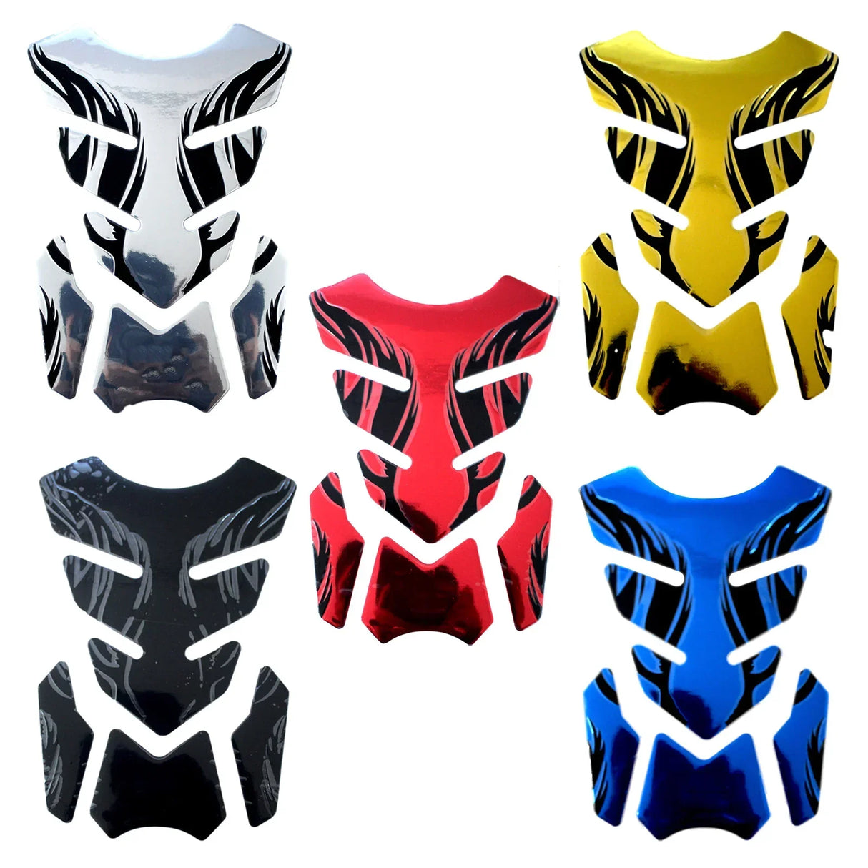 For Honda Yamaha Tankpad Sticker Fishbone 3D Tank