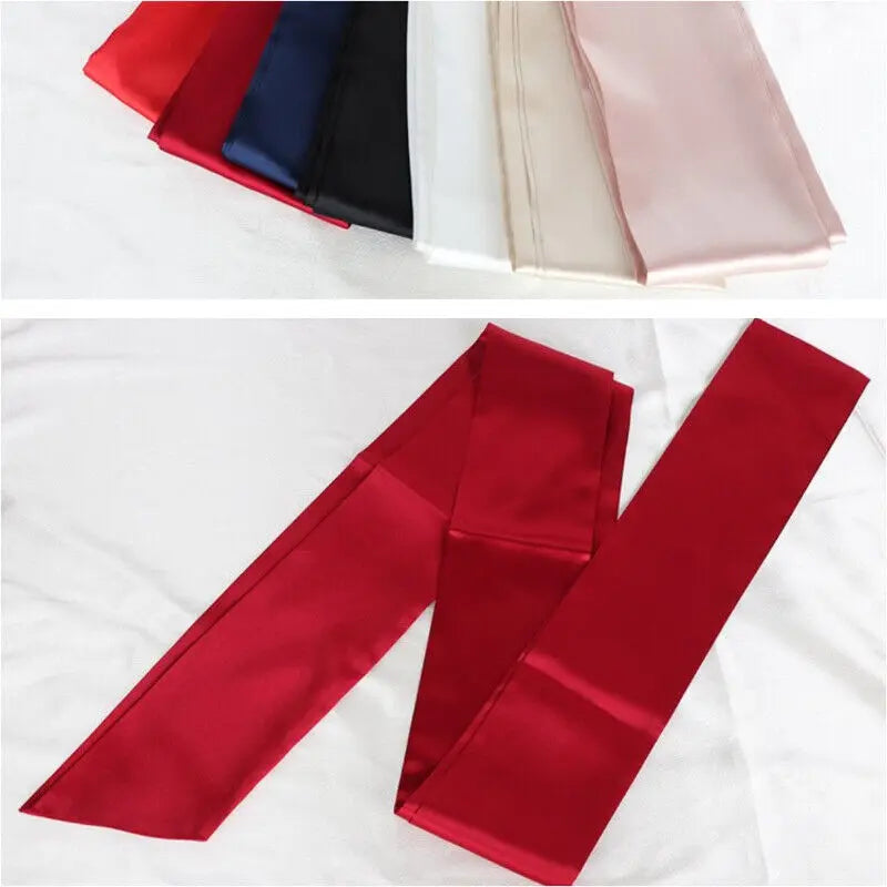 Satin Silk Wide Belt Women 250cm Long Japanese