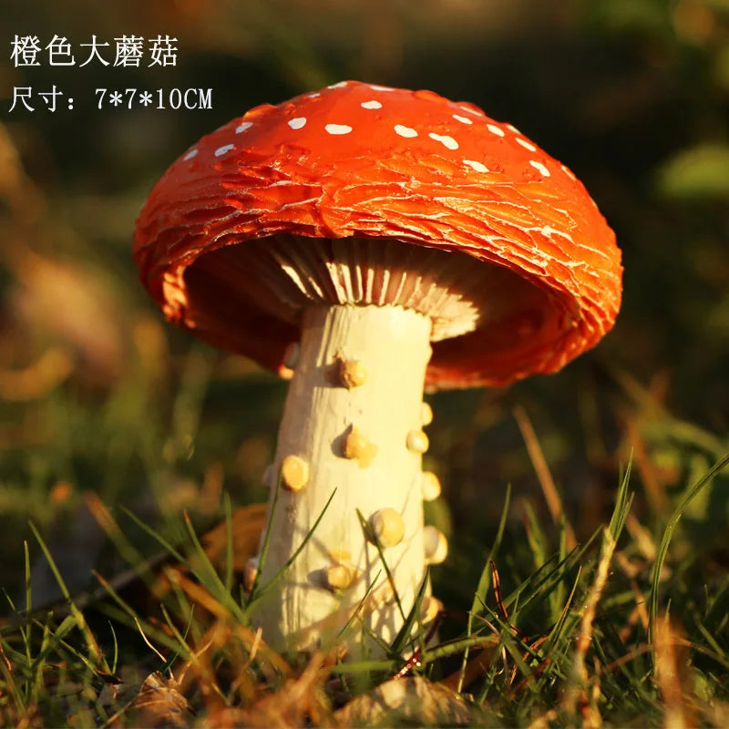 Miniatures Mushroom Garden Decoration Resin Statue Figurine
