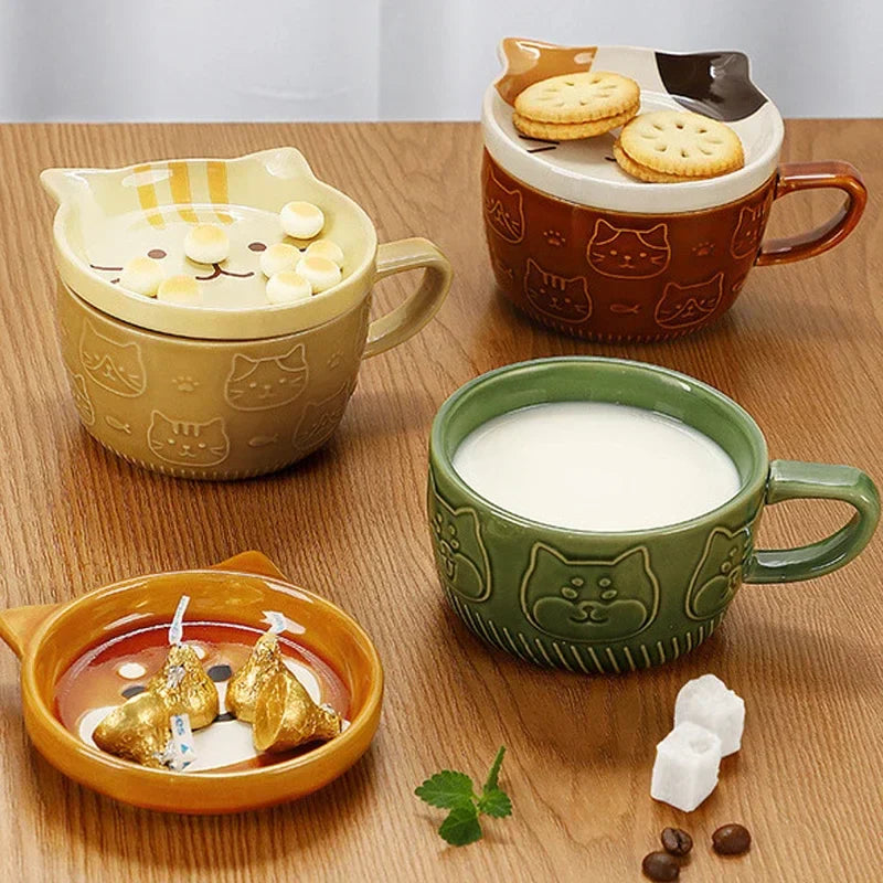Creative Mug Cute Cartoon Animal Ceramic Mug with