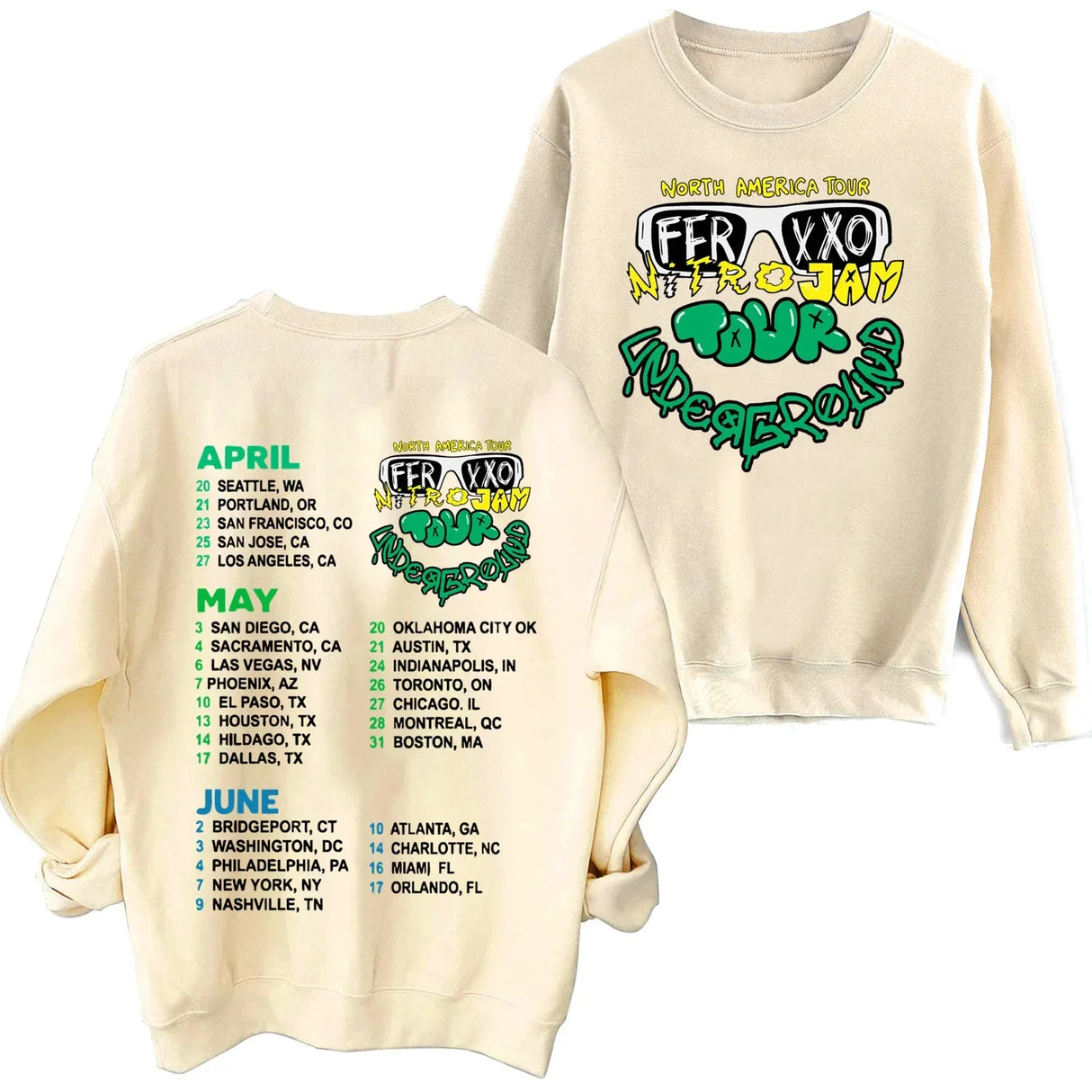 Feliz Cumpleanos Ferxxo World Tour Sweatshirt Man Woman