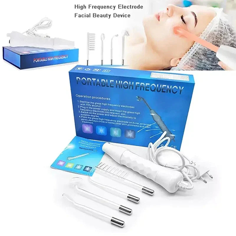 Four-tube electrode skin care rod portable high-frequency facial