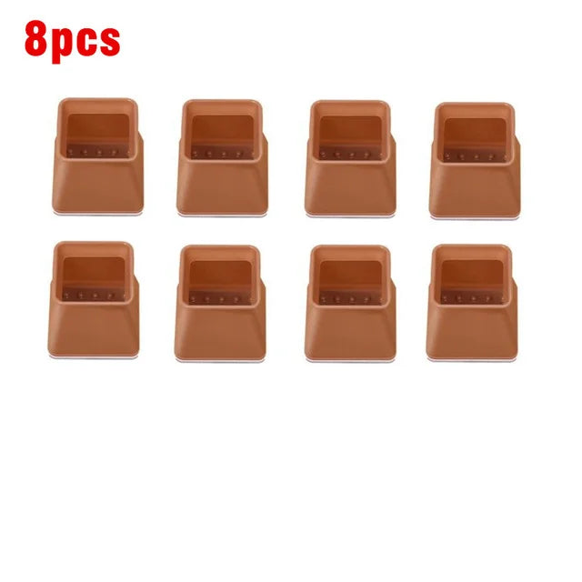 8/16pcs Silicone Table Chair Leg Caps With Felt