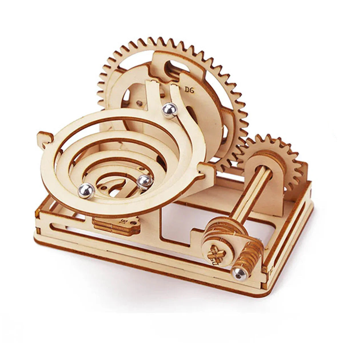 Spiral Marble Run 3D Wooden Puzzles for Adults and Teens DIY Model Building Kits with Mechanical Puzzles