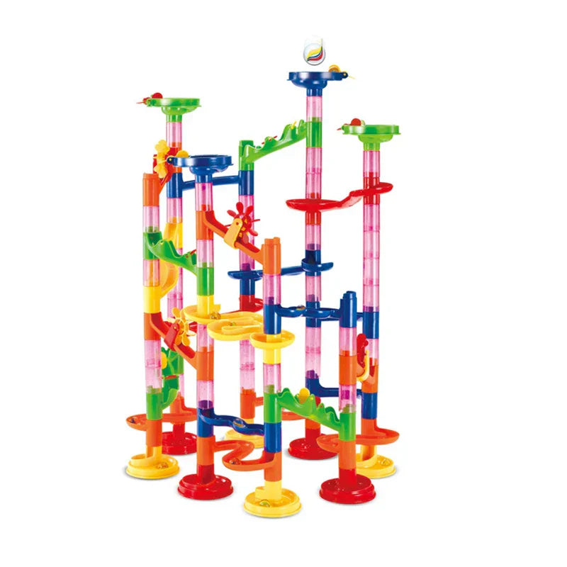 Marble Run Race Track Building Blocks Kids 3D
