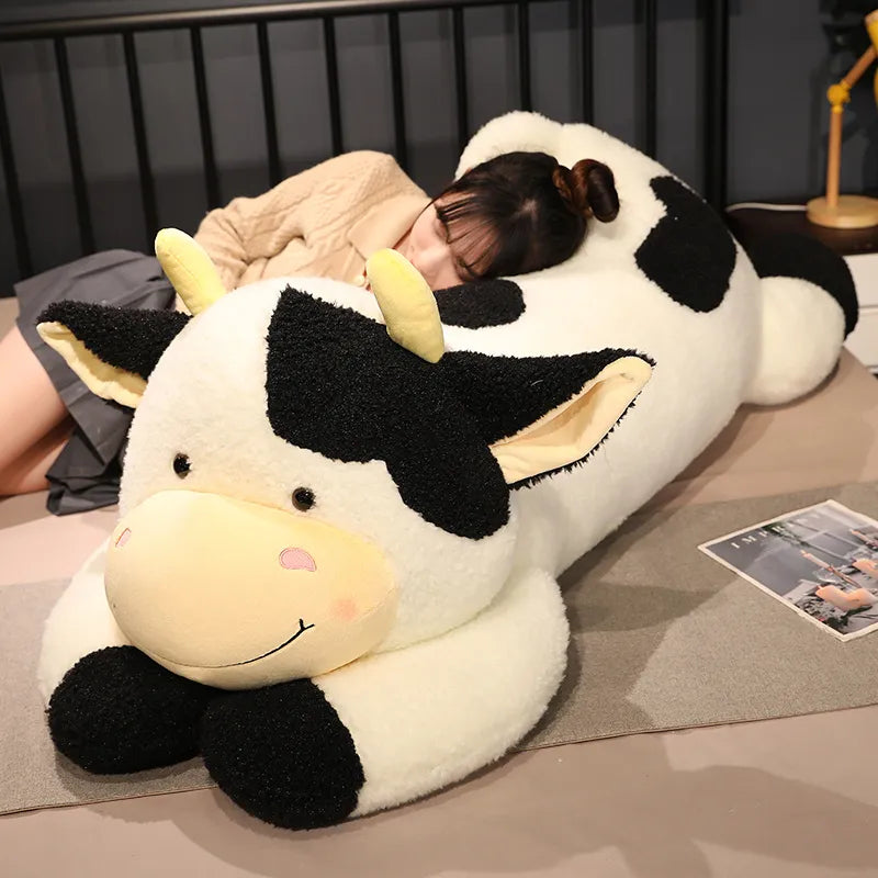 Hot 1pc 90cm/110cm Lovely Milk Cow Plush Toys