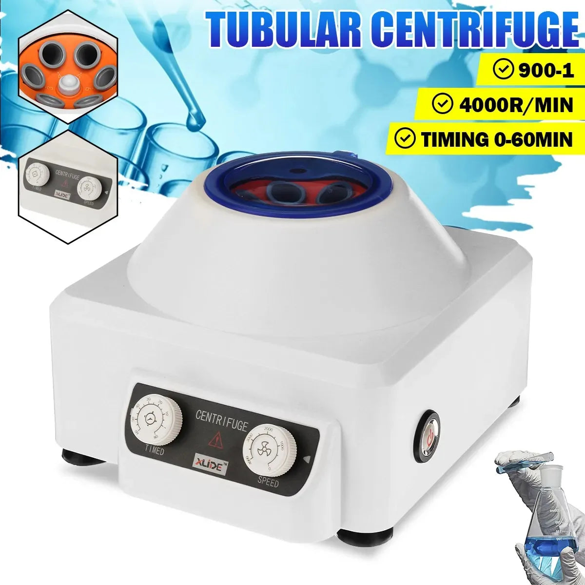 AC110-240V 4000RPM Electric Laboratory Plasma Centrifuge Medical machine