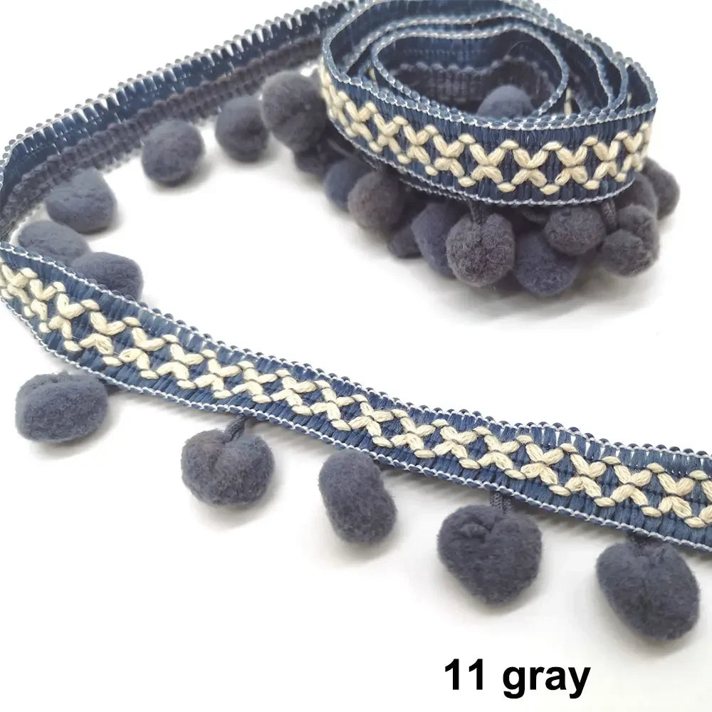 10yards Pom Pom Trim Lace Fabric Sewing Accessories