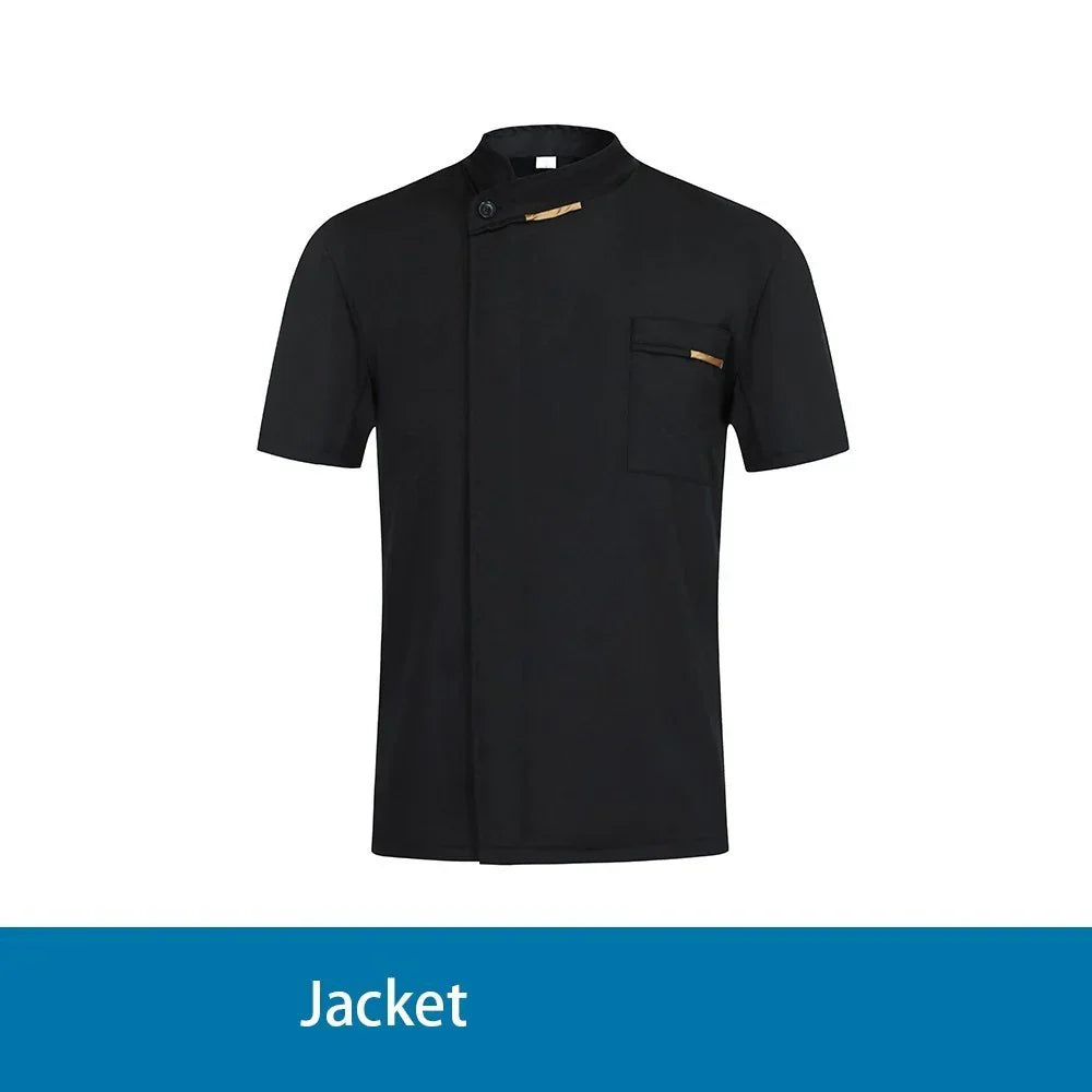 MSORMOSIA quality Chef Waiter Uniform Short Sleeve Kitchen