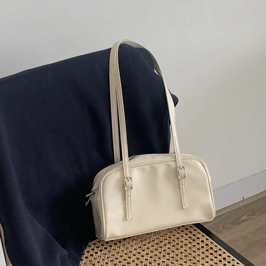 Women Top-handle Bags Spring New Green Leather Shoulder
