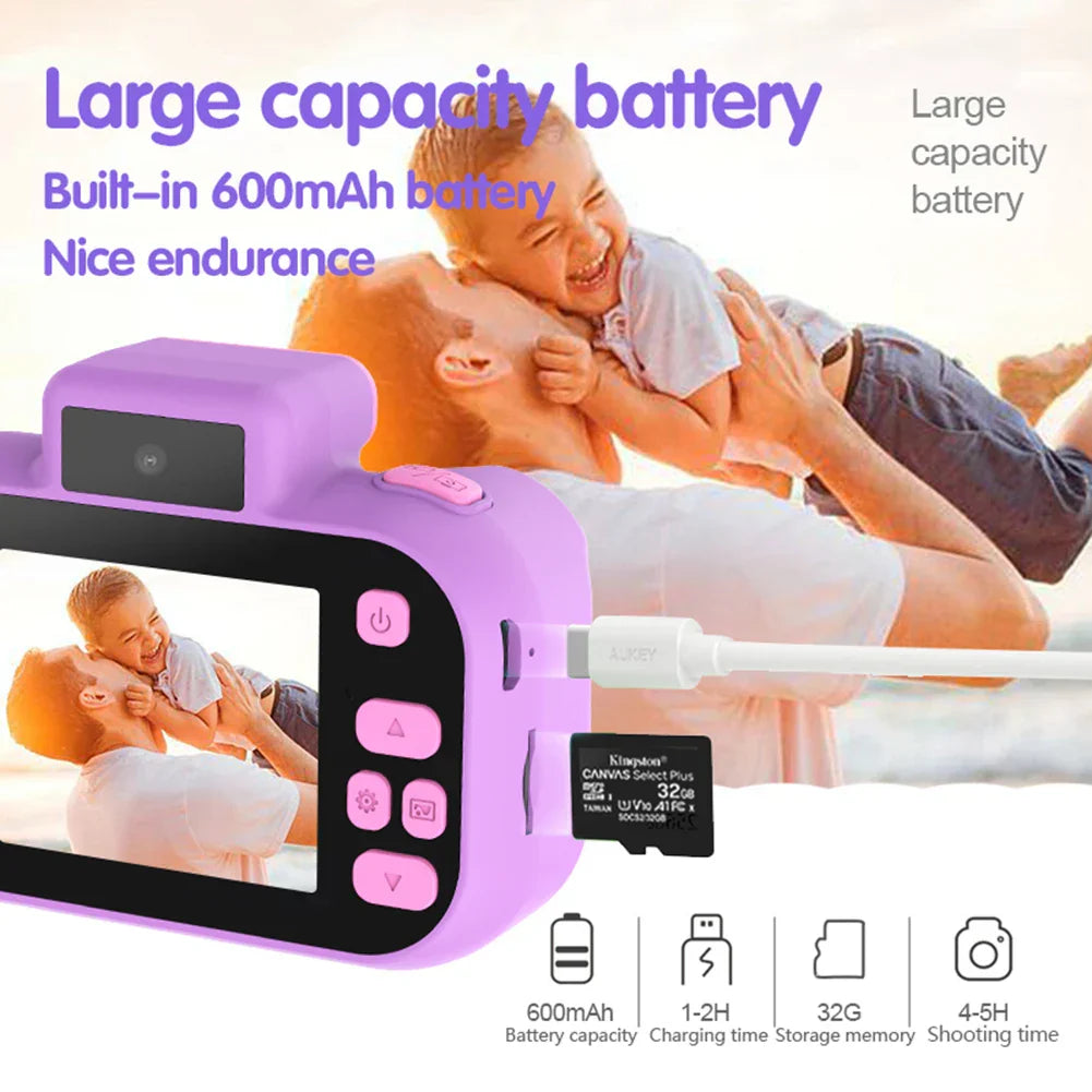 Children Camera Selfie 4000W Pixels 1080P HD Screen