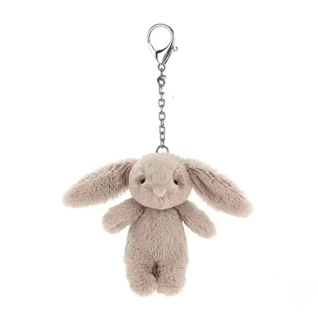 Stuffed Animals Cute Cartoon Rabbit Keychain Love Pompom