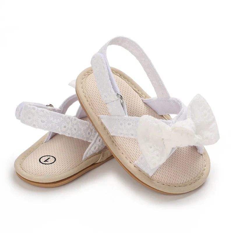 Girls' sandals Bowknot pearl sandals Children's sandals Toddler