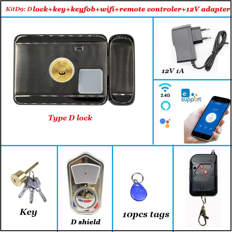Intelligent Door Lock Video Intercom Compatible Electric Lock