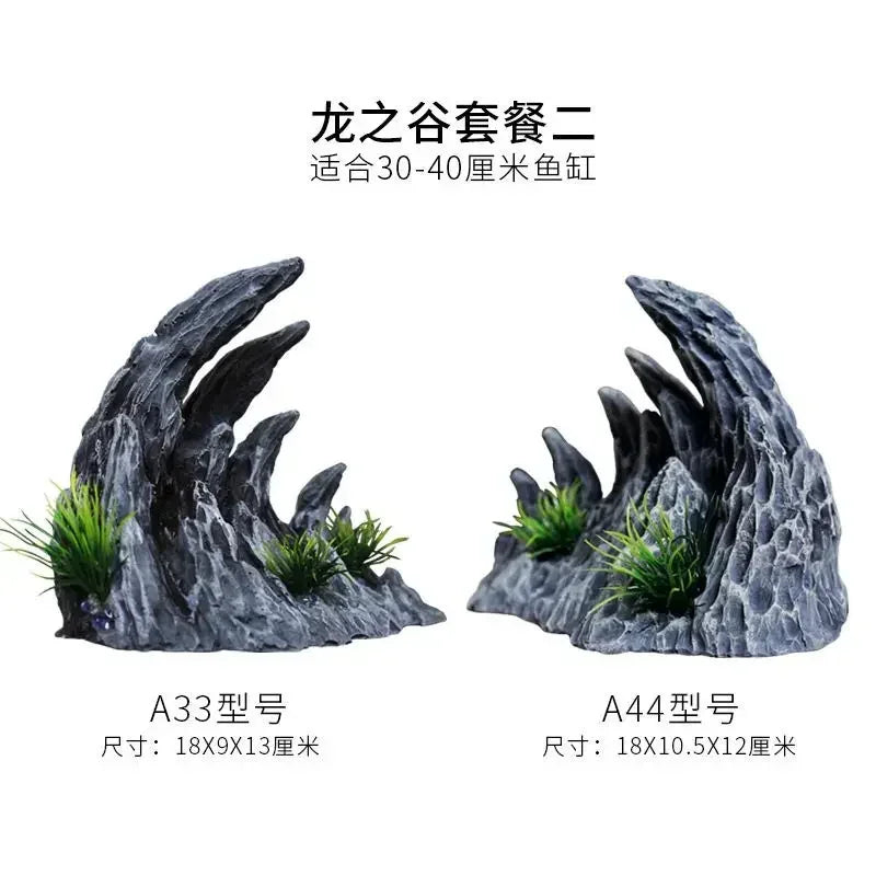 Canyon Scenery Fish Tank Simulation Seiryu Stone Landcape