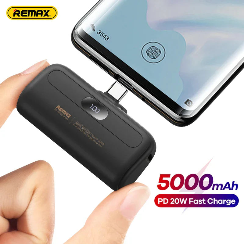 Remax Mini Power Bank 5000mAh Fast Charging for