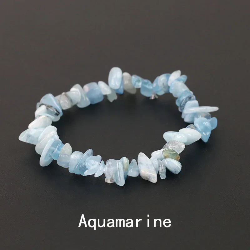 Natural Crystal Gemstone Irregular Energy Stone Bracelet Beads