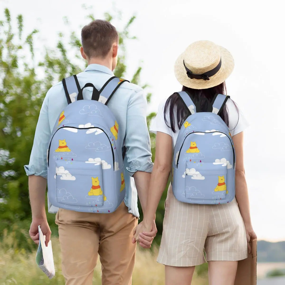 Winnie The Pooh Cloudy Raindrop Cool Backpack Sports