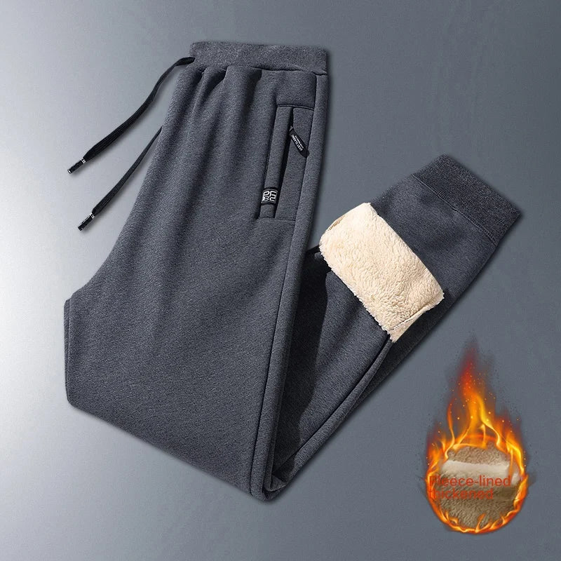 Men's Winter Lambswool Warm Cotton Sweatpants Men's Outdoor