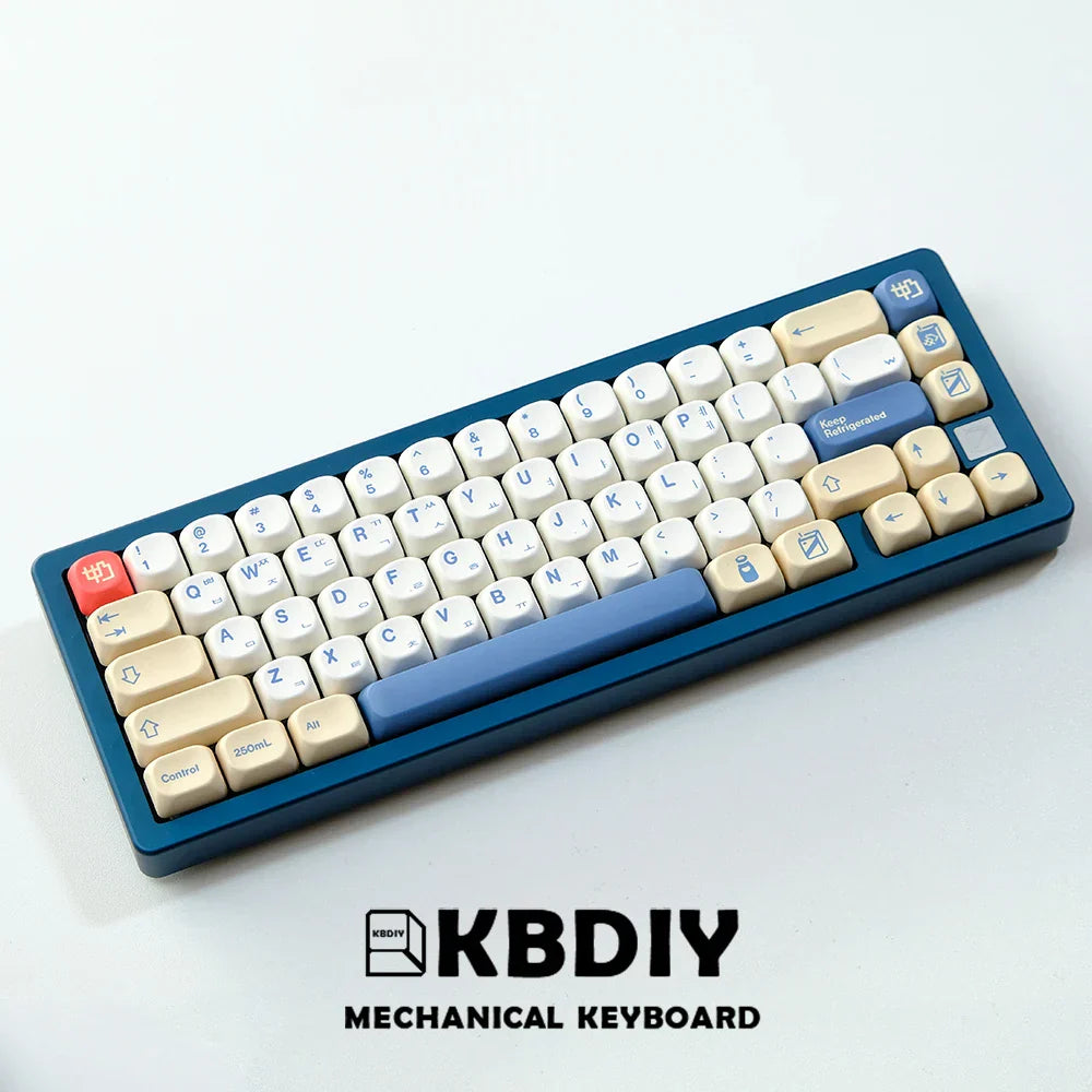 KBDiy KOA Keycaps GMK Soymilk 140 Keys PBT