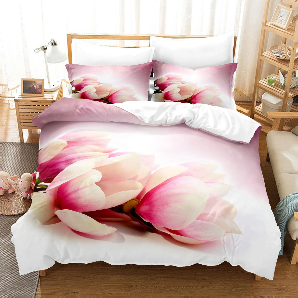 Red Rose Bedding Set Quilt Duvet Cover Comforter