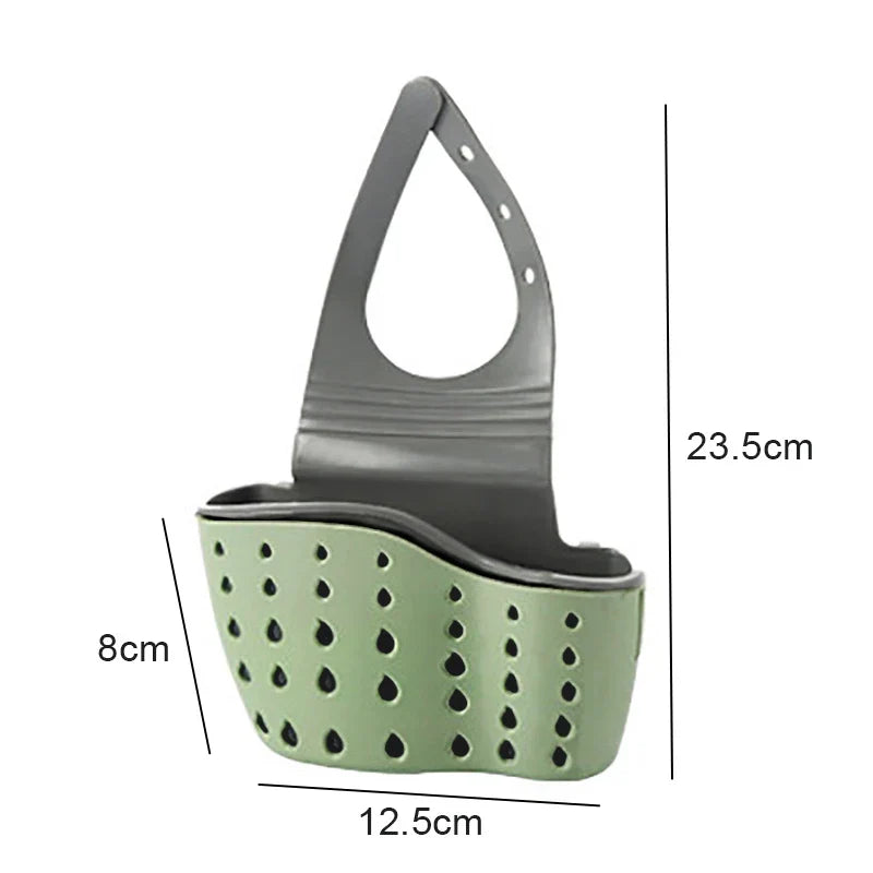 Kitchen Storage Drain Basket Soap Sponge Holder Kitchen