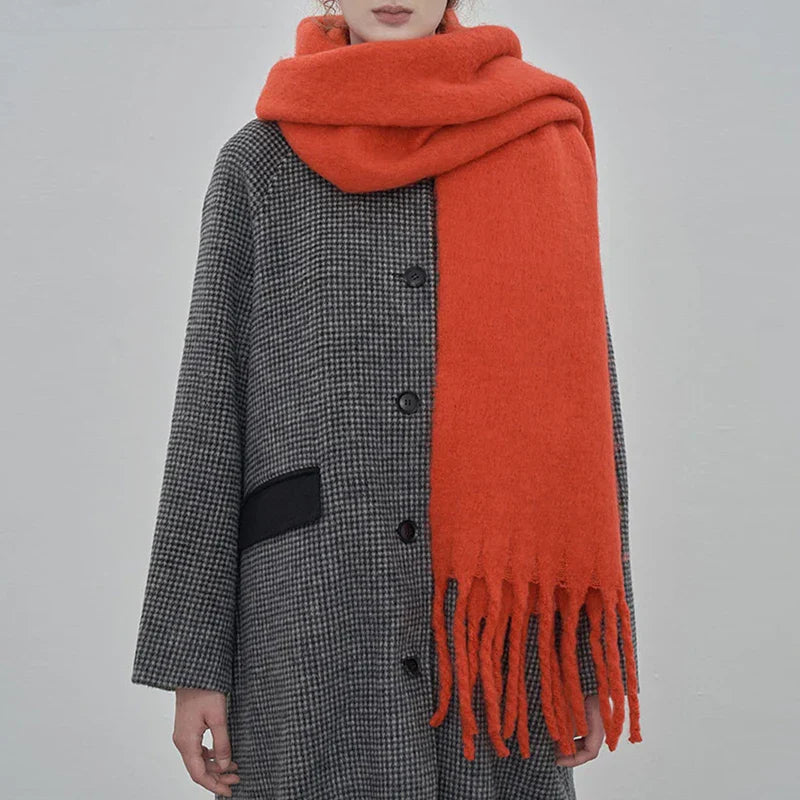 Free Shipping 2023 Winter Plaid Vintage Scarf Women