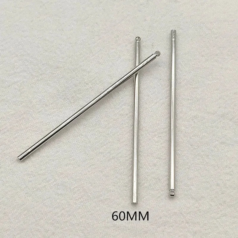 3060mm 100pcs Brass Pendants Cylinder Charm