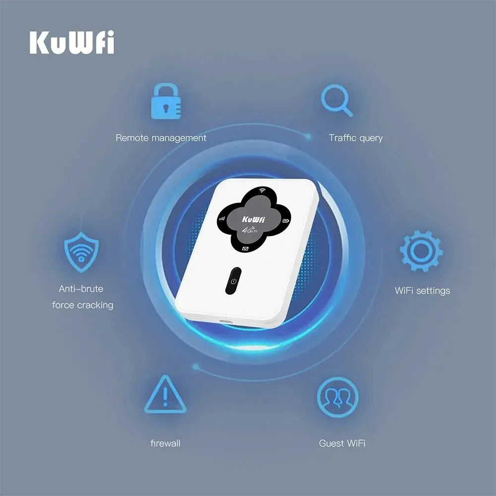 KuWFi 4G LTE Mobile Router 150Mbps Portable Pocket
