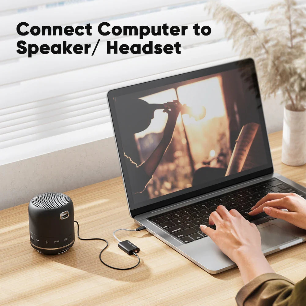 CableCreation USB Type C External Sound Card Type