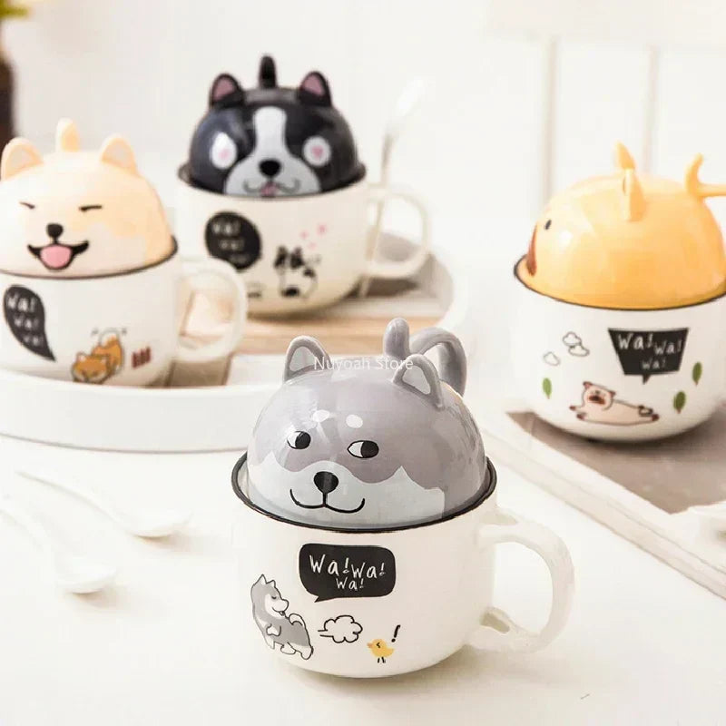 Cartoon Animal Ceramic Coffee Cup Creative Ke Jiquan