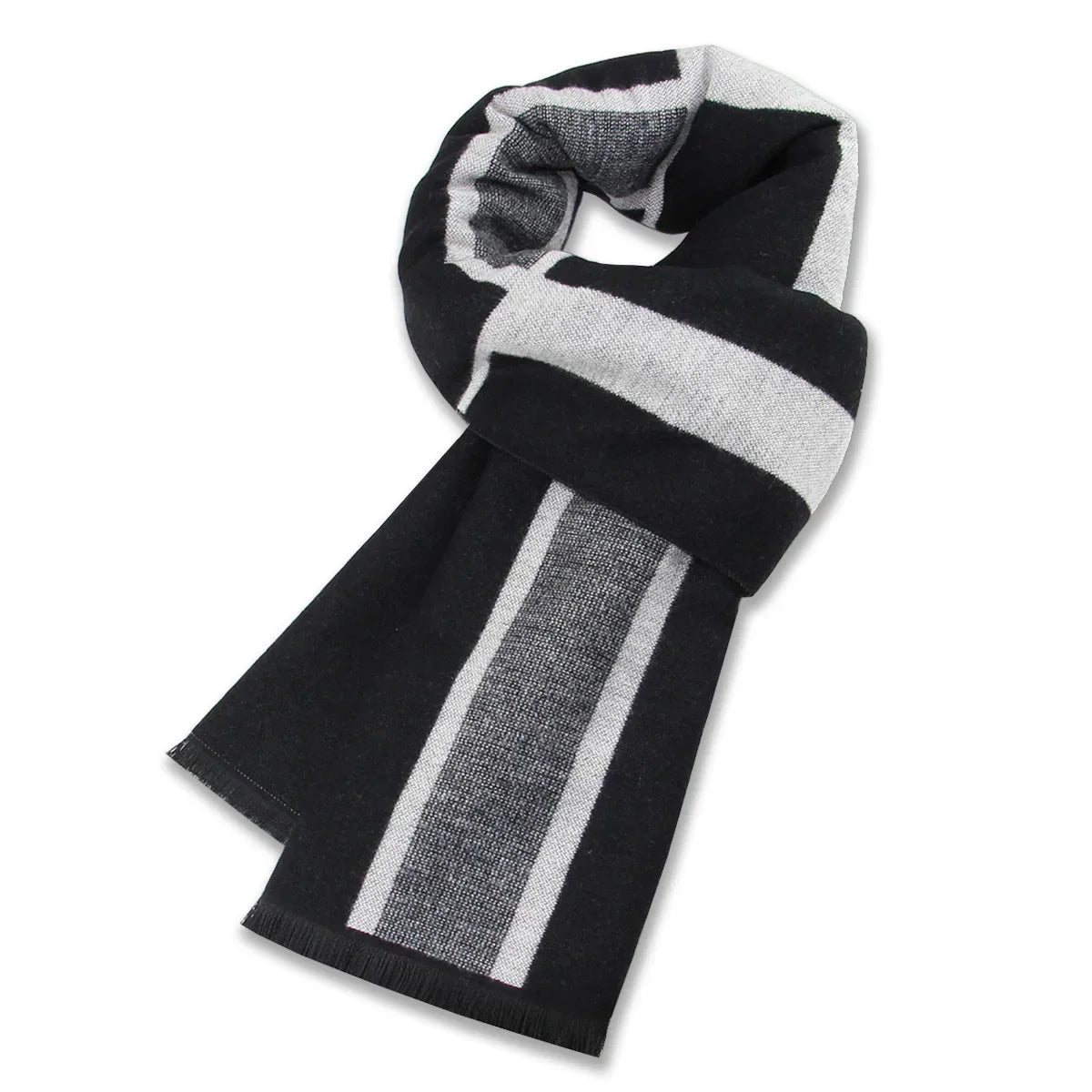 High Quality Men Scarf Autumn Winter Plaid Knitted