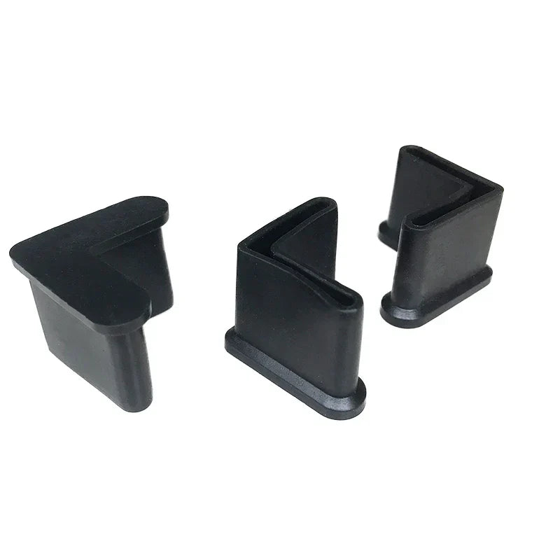 4pc Rubber triangle iron foot cover L-shaped soft