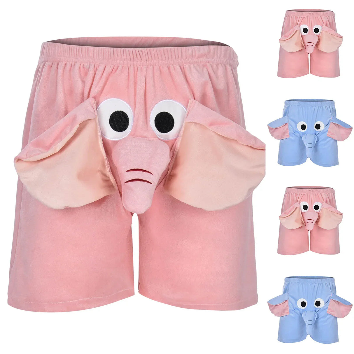Men Shorts A Fun Elephant Boxer Novelty Shorts