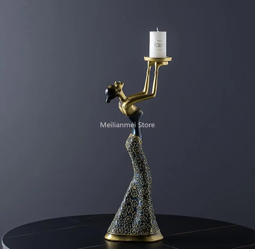Nordic home decoration Gold candle holder Living Room