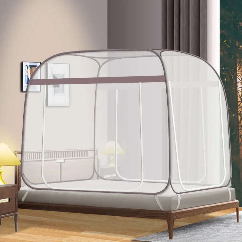 Mongolian Tent Square Mosquito Net Double Bed Curtain